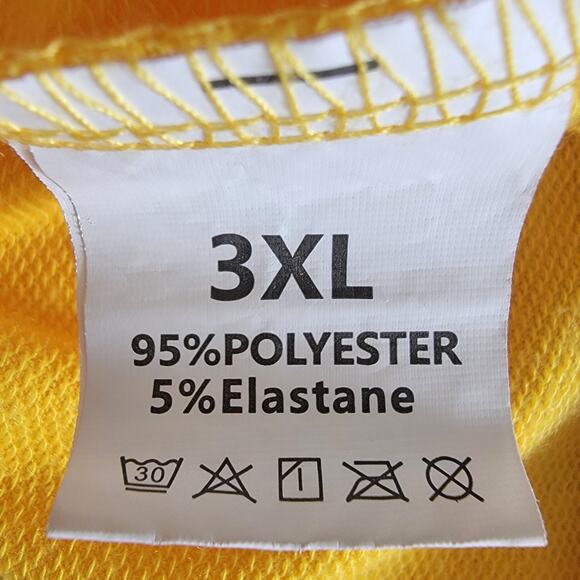 Todays Outfit Oversized T-Shirt Sneakers Butter Yellow Sz 3XL Loungewear Casual - Picture 6 of 7